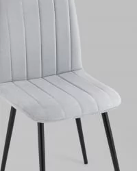 Стул Easy велюр Светло-серый